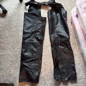 Harley Davidson leather chaps.